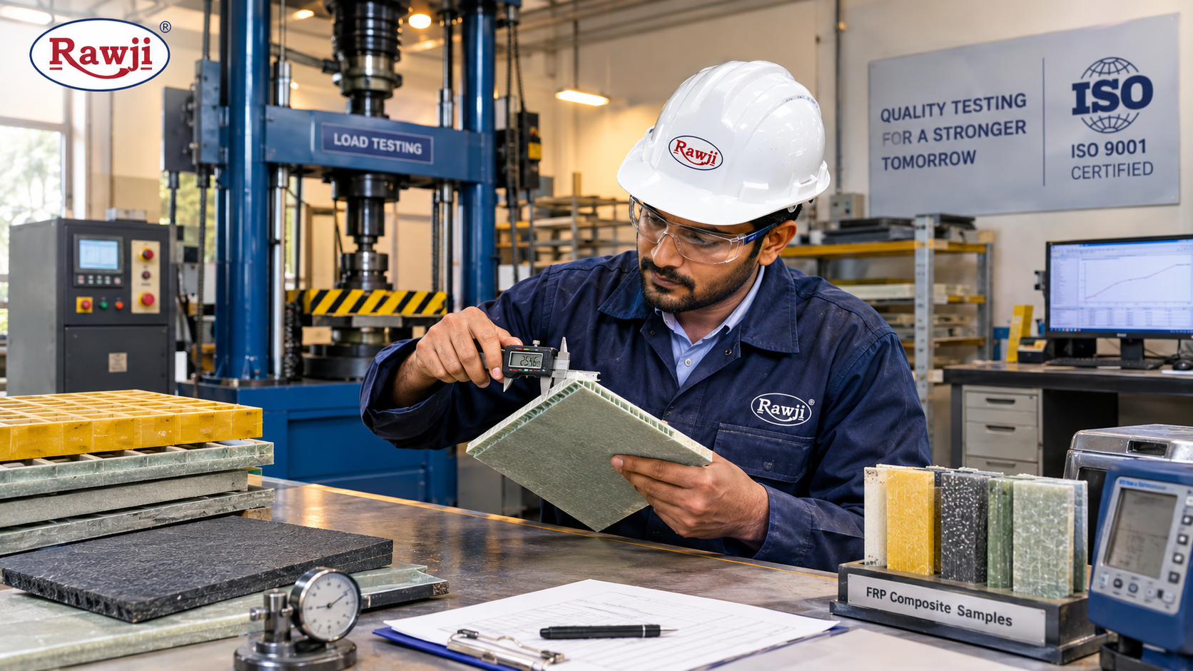 Quality Testing Composite FRP Products Factory India