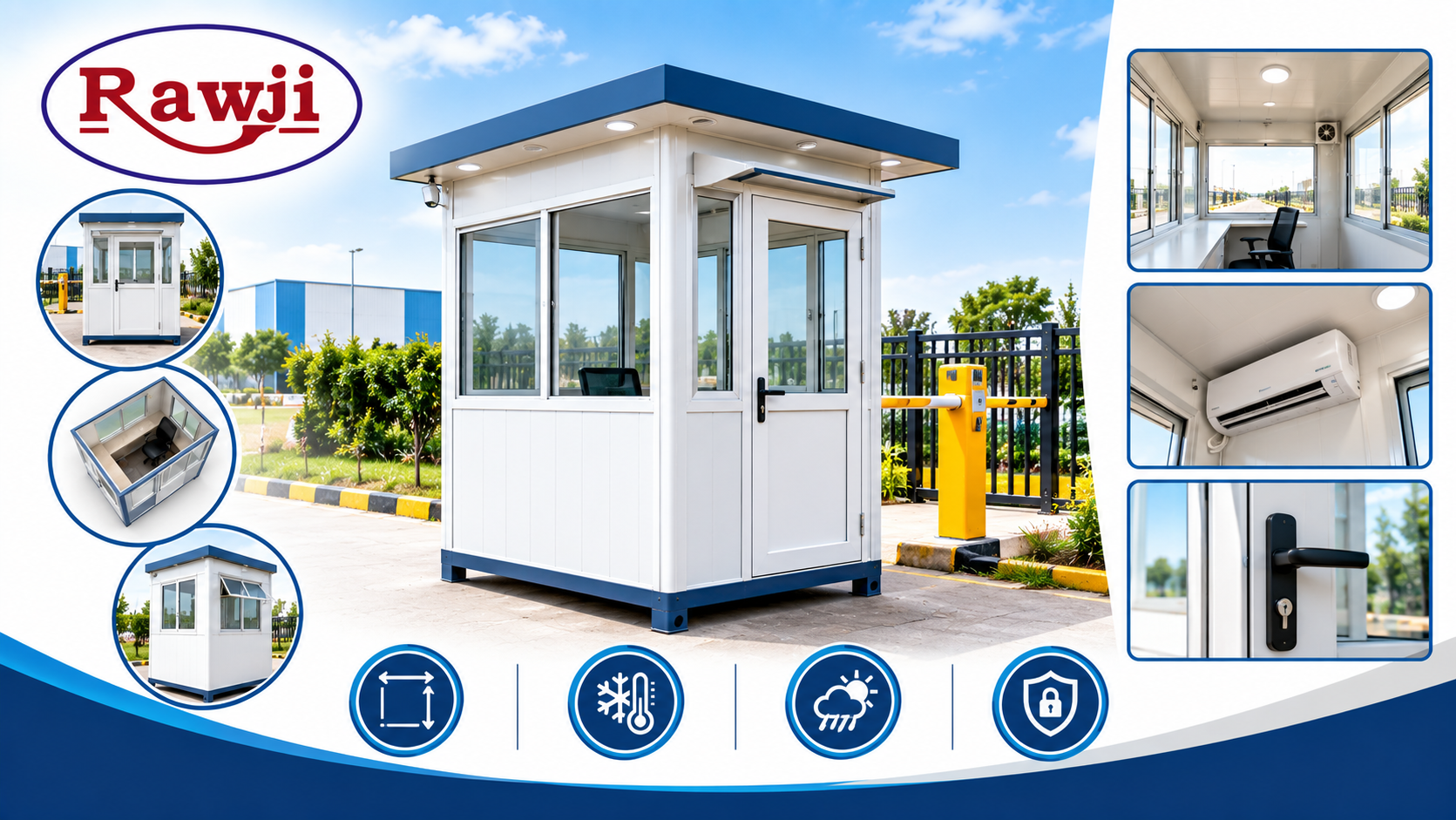 Portable FRP Security Guard Cabin India
