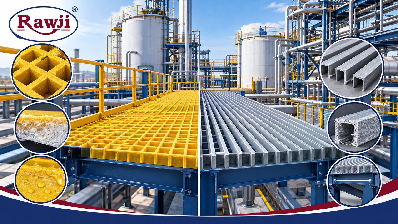 Molded vs Pultruded FRP Gratings Comparison